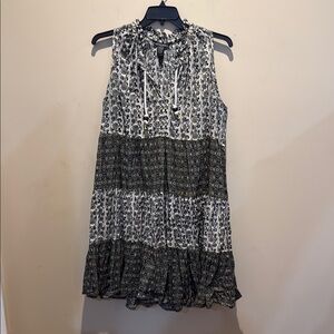 Chelsea & Theodore Black and White Floral Dress - Worn once!